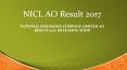 NICL AO Result 2017 PowerPoint PPT Presentation