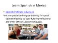Spanish Institute PowerPoint PPT Presentation