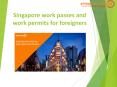 Singapore work passes and work permits for foreigners PowerPoint PPT Presentation
