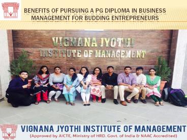 Benefits Of Pursuing A PG Diploma In Business Management For Budding Entrepreneurs