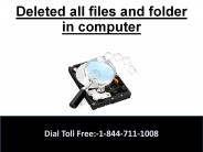 Deleted all files and folder in computer.