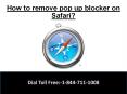 How to remove pop up blocker on safari? PowerPoint PPT Presentation