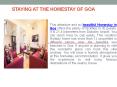 Live The Lively Moments Staying At The Homestay Of Goa PowerPoint PPT Presentation