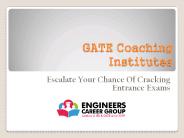Best gate and IES coaching in Chandigarh