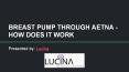 BREAST PUMP THROUGH AETNA - HOW DOES IT WORK