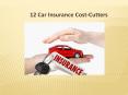 12 Car Insurance Cost-Cutters