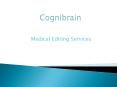 Cognibrain | Biomedical Research ; Business Consulting services for healthcare. (1) PowerPoint PPT Presentation