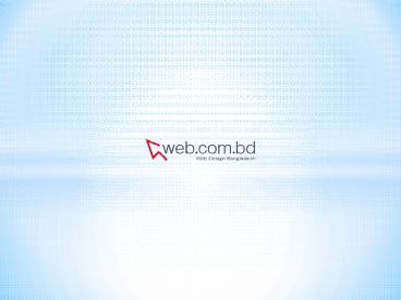 Web Design Company in Bangladesh