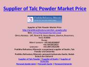 Supplier of Talc Powder Market Price