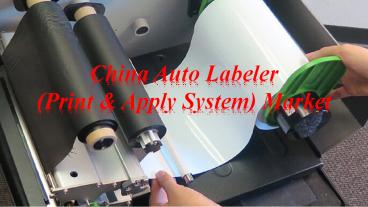 China Auto Labeler (Print & Apply System) Market