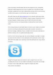 Skype or Google Hangouts, Which One Is Better?
