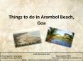Things to do in Arambol Beach, Goa PowerPoint PPT Presentation