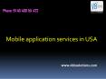 Mobile application services in USA PowerPoint PPT Presentation