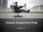Instant Assignment Help Online – Best Assignment Help Service
