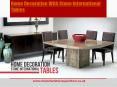 Home Decoration with Stone International Tables PowerPoint PPT Presentation