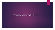 overview of ppt