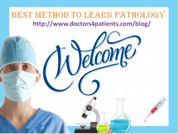 how to learn easily about pathology  201301