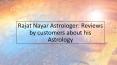 Rajat Nayar Astrologer: Reviews by customers about his Astrology PowerPoint PPT Presentation