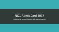 NICL AO Admit Card 2017 | Main Exam Hall Ticket PowerPoint PPT Presentation