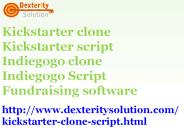 Fundraising Software | Kickstarter CloneScript | Indiegogo Clone Script