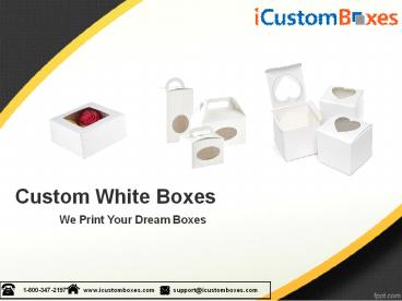 White Boxes | Custom White Boxes