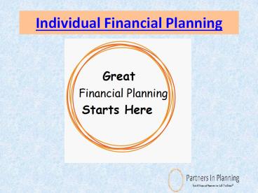 Individual Financial Planning