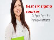 Best six sigma courses