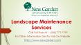 New Garden Landscaping and Nursery PowerPoint PPT Presentation