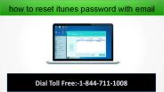 how to reset itunes password with email