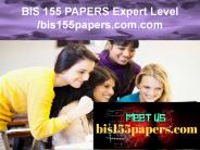 BIS 155 PAPERS Expert Level – bis155papers.com