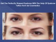 Cosmetic tattoo eyebrows