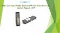 EMEA (Europe, Middle East and Africa) Voice Recorder Market Report 2017 PowerPoint PPT Presentation