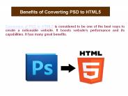Benefits of Converting PSD to HTML5