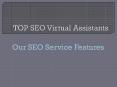 TOP SEO Virtual Assistants Our SEO Service Features PowerPoint PPT Presentation