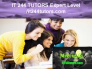 IT 244 TUTORS Expert Level – it244tutors.com
