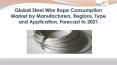 Global steel wire rope consumption market by manufacturers, regions, type and application, forecast to 2021 PowerPoint PPT Presentation