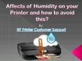 Affect of Humidity on your Printer and how to avoid this? PowerPoint PPT Presentation