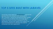 Top 5 Sites Built with Laravel