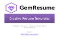 Best Creative Resume Templates for MS Word - Premium Collection PowerPoint PPT Presentation