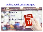 Online Food Order script
