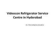 Videocon Refrigerator Service Center in Hyderabad