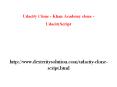 Udacity Clone - Khan Academy clone - UdacityScript PowerPoint PPT Presentation