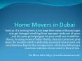 home movers in dubai PowerPoint PPT Presentation