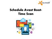 How to schedule Avast boot-time scan?