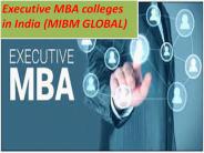 Executive MBA colleges in India