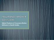 Features of insurance broker software
