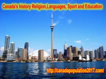 Canada's History,Religion,Language and Education,
