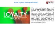 Loyalty Programs in the Banking Industry