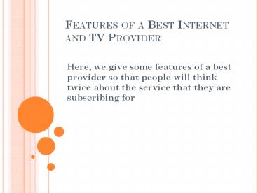 best internet and tv provider in US