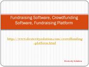 Fundraising software - Dexterity Solution - crowdfunding software